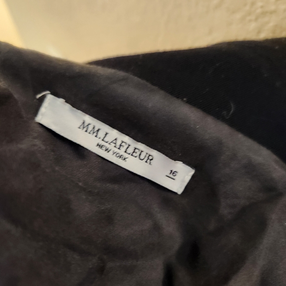 MM LaFleur Black Twill Blazer Business Office Tamar Longline Jacket Size 16 - Picture 12 of 13